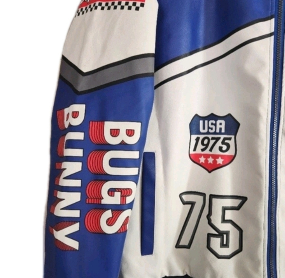 Members Only Bugs Bunny Looney Tunes LIMITED EDITION Racing Jacket Mens Sz M - Picture 5 of 14